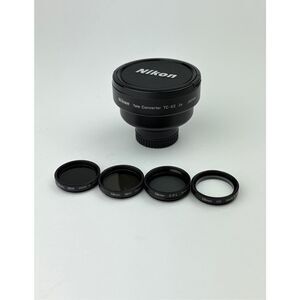 Nikon TC-E2 Tele Converter & 28mm ND4 ND8 UV C.P.L. 4 Piece Filter Combo Set